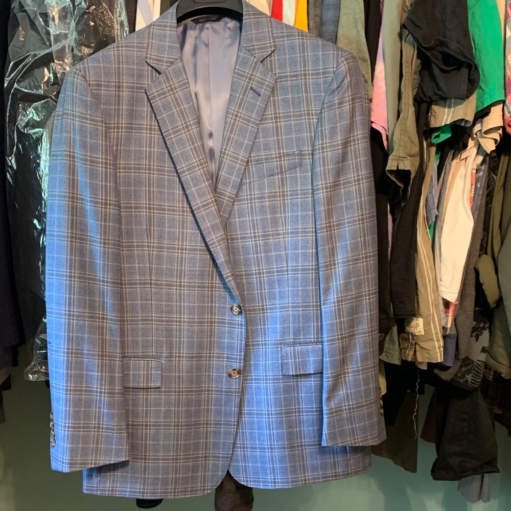Brooks Brothers Classic Blue Check Blazer
